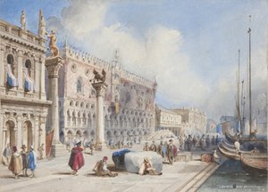 Venecia, pegado en el Diario de un viaje por Suiza e Italia de Thomas Moody, 1822