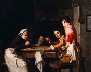 Los jóvenes jugadores de cartas de Joseph Bail