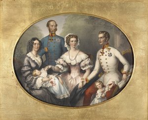 La familia del emperador de Austria, 1856 de Joseph Bayer