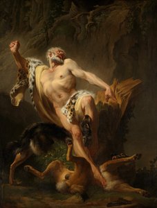 Milo de Croton (óleo sobre lienzo) de Joseph Benoît Suvée