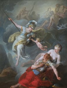 Batalla de Minerva Contra Marte, 1771 de Joseph Benoît Suvée
