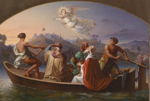Los Reyes Magos en el camino a Belén de Joseph Binder