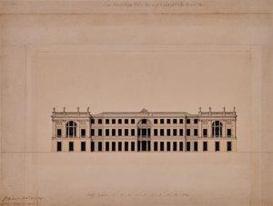 Fachada este de Langley Hall en Kent