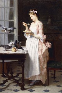 Alimentando a las Palomas
