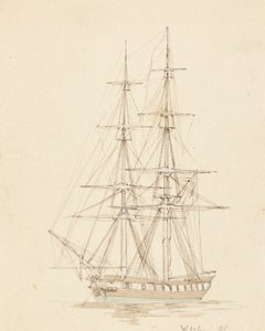Soltero Hermafrodita Brig, Proa Adelante de Joseph Cartwright