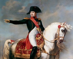 Napoleón en el campo de batalla de Wagram (detalle), por Joseph Chabord (1786-1848) de Joseph Chabord