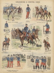 Cazadores a caballo del ejército francés