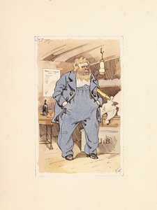 Capitán Jack Bunsby, de Dombey e Hijo (1848) de Joseph Clayton  Clarke