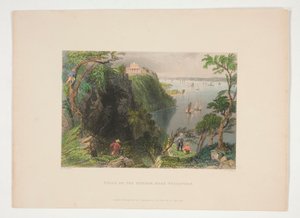 Villa en el Hudson, cerca de Weehawken, ilustración para Nathaniel Parker Willis