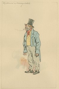 Un trabajador con ropa de fiesta, c.1920s de Joseph Clayton Clarke