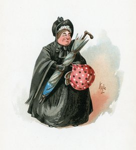 Sra. Gamp, ilustración de 