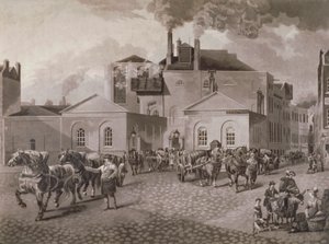 Cervecería Meux, Tottenham Court Road, Londres, c. 1830
