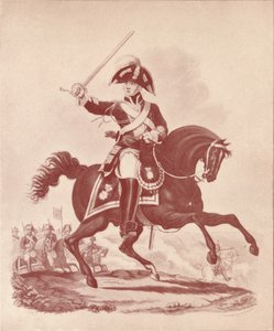 Oficial, 2º Regimiento de Guardias de Vida Período de Waterloo, 1812-1815 de Joseph Constantine Stadler