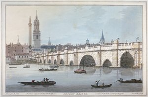Puente de Londres antiguo, 1795
