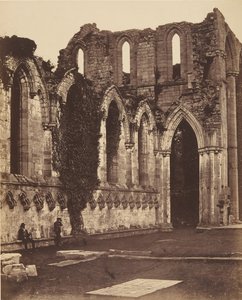 Abadía de Fountains. Interior del Coro, 1850s de Joseph Cundall