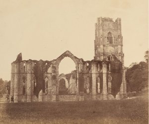 Abadía de Fountains. La Capilla de los Nueve Altares, Exterior de Joseph Cundall