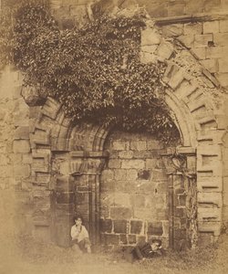 Abadía de Kirkstall. Puerta en el Lado Norte, 1850s