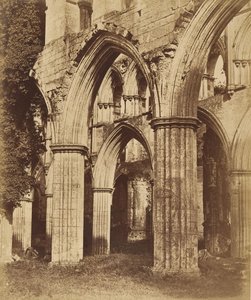 Abadía de Rievaulx. Mirando a través del coro, 1850s de Joseph Cundall