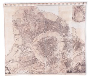 Mapa mural de Viena, 1776 o 77 de Joseph Daniel Huber