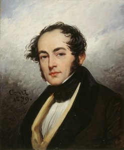 Retrato de Paul de Kock 1793-1871, 1839 de Joseph Desire Court