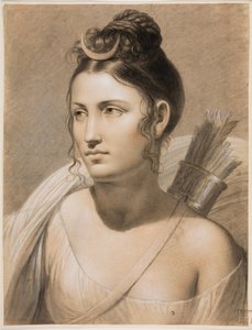 Diana (lápiz de color sobre papel) de Joseph Ducq