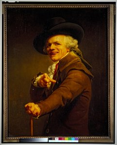 Autorretrato en mofa (Autoportrait en Moquer), s/f (lienzo) de Joseph Ducreux