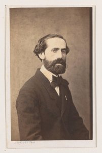 Portret van de schilder Joseph Bellemans, media figura La Escuela de Amberes. Retratos biografías tarjetas de presentación. Colección Dupont (título de la serie) de Joseph Dupont