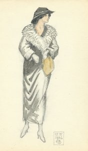 Dama a la moda, 15.IV.1916, 1916 de Joseph Edward Southall
