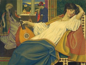 La bella durmiente, 1908 de Joseph Edward Southall
