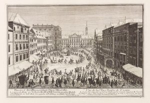 Viena Neuer Markt Nuevo Mercado, 1719 de Joseph Emanuel Fischer von Erlach