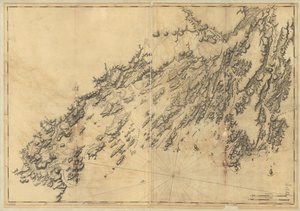 Costa de Maine desde la isla de Salter hasta Portland Head. de Joseph F. W. Des Barres