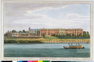 Hampton Court, grabado por J.C. Stadler de 