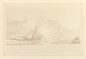 Lodore Cottage rocas y otoño de Joseph Farington