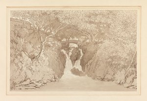 Cascada inferior de Rydal de Joseph Farington