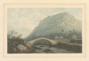 Vista del puente y del pueblo de Rydal de Joseph Farington