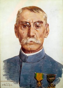 Primera Guerra Mundial (1914-1918): Retrato del Mariscal Joseph Simon Gallieni (1849-1916) de Joseph Felix Bouchor