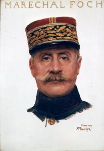 Retrato del mariscal Ferdinand Foch de Joseph Felix Bouchor