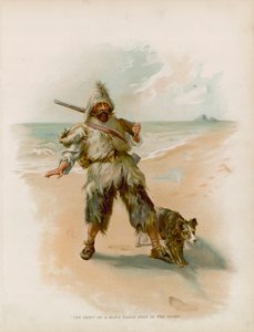 Ilustración para Robinson Crusoe de Joseph Finnemore