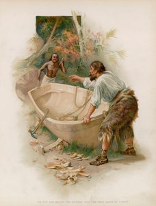 Ilustración para Robinson Crusoe de Joseph Finnemore