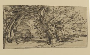 Estudio de árboles, 1870 de Joseph Frank Currier