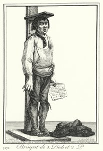 Un chiflado de cinco pies y tres pulgadas (grabado) de Joseph Franz von (after) Goez