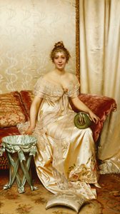 La rosa de satén de Joseph Frederick Charles Soulacroix