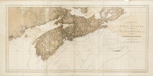 Carta de Nueva Escocia de Joseph Frederick Wallet DesBarres