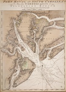 Mapa de Port Royal en Carolina del Sur, Estados Unidos de Joseph Frederick Wallet DesBarres