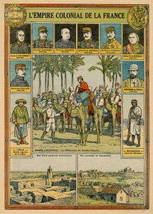 El imperio colonial francés, finales del siglo XIX - principios del XX (litografía en color) de Joseph Girard