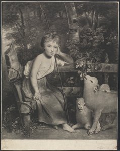 La Srta. Mary Palmer como "La Joven Pastora"