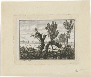 Paisaje con sauces desmochados Paisaje en Oosterbeek de Joseph Hartogensis