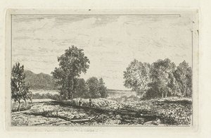 Paisaje con dos figuras de Joseph Hartogensis
