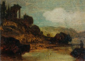 paisaje con ruinas