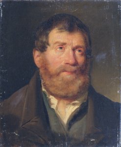Estudio de la cabeza de un hombre.